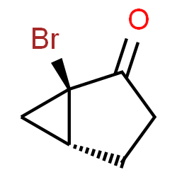 ChemSpider 2D Image | (1R,5R)-1-Bromobicyclo[3.1.0]hexan-2-one | C6H7BrO