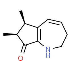ChemSpider 2D Image | (6R,7S)-6,7-Dimethyl-2,3,6,7-tetrahydrocyclopenta[b]azepin-8(1H)-one | C11H15NO