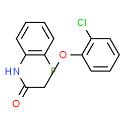 ChemSpider 2D Image | 2-(2-CHLOROPHENOXY)-2'-FLUOROACETANILIDE | C14H11ClFNO2