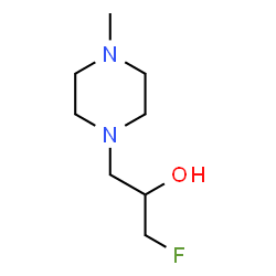 ChemSpider 2D Image | 1-Fluoro-3-(4-methyl-1-piperazinyl)-2-propanol | C8H17FN2O