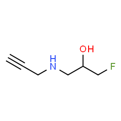 ChemSpider 2D Image | 1-Fluoro-3-(2-propyn-1-ylamino)-2-propanol | C6H10FNO