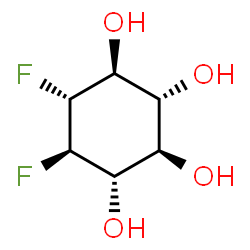 ChemSpider 2D Image | (1S,2R,3R,4S,5R,6R)-5,6-Difluoro-1,2,3,4-cyclohexanetetrol | C6H10F2O4