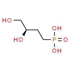 ChemSpider 2D Image | [(3R)-3,4-Dihydroxybutyl]phosphonic acid | C4H11O5P