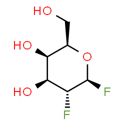 ChemSpider 2D Image | 2-Deoxy-2-fluoro-beta-D-galactopyranosyl fluoride | C6H10F2O4