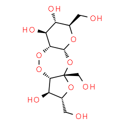 ChemSpider 2D Image | (2R,3R,3aS,5aR,6S,7S,8R,9aR,10aS)-2,8,10a-Tris(hydroxymethyl)octahydro-6H-furo[3,2-c]pyrano[2,3-f][1,2,5]trioxepine-3,6,7-triol (non-preferred name) | C12H20O11