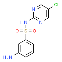 ChemSpider 2D Image | 3-Amino-N-(5-chloro-2-pyrimidinyl)benzenesulfonamide | C10H9ClN4O2S