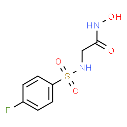 ChemSpider 2D Image | N~2~-[(4-Fluorophenyl)sulfonyl]-N-hydroxyglycinamide | C8H9FN2O4S