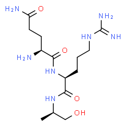 ChemSpider 2D Image | L-Glutaminyl-N-[(2R)-1-hydroxy-2-propanyl]-L-argininamide | C14H29N7O4