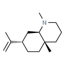 ChemSpider 2D Image | (4aS,7S,8aR)-7-Isopropenyl-1,4a-dimethyldecahydroquinoline | C14H25N