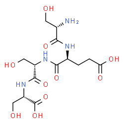 ChemSpider 2D Image | L-Seryl-L-alpha-glutamyl-L-seryl-L-serine | C14H24N4O10