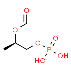 ChemSpider 2D Image | (2R)-1-(Phosphonooxy)-2-propanyl formate | C4H9O6P