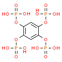 ChemSpider 2D Image | Benzene-1,2,4,5-tetrayl tetrakis[dihydrogen (phosphate)] | C6H10O16P4