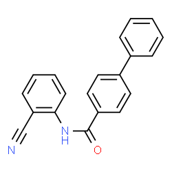 ChemSpider 2D Image | N-(2-Cyanophenyl)-4-biphenylcarboxamide | C20H14N2O