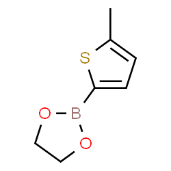 ChemSpider 2D Image | 2-(5-Methyl-2-thienyl)-1,3,2-dioxaborolane | C7H9BO2S