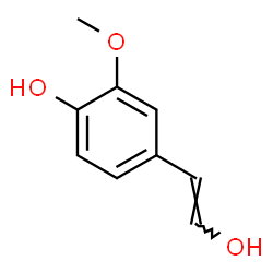ChemSpider 2D Image | 4-[(E)-2-Hydroxyvinyl]-2-methoxyphenol | C9H10O3