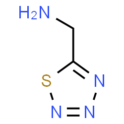 ChemSpider 2D Image | 1-(1,2,3,4-Thiatriazol-5-yl)methanamine | C2H4N4S