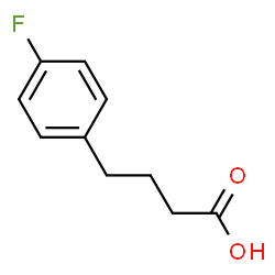 ChemSpider 2D Image | 4-(4-Fluorophenyl)butanoic acid | C10H11FO2