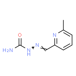 ChemSpider 2D Image | (2E)-2-[(6-Methyl-2-pyridinyl)methylene]hydrazinecarboxamide | C8H10N4O