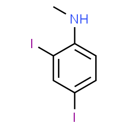 ChemSpider 2D Image | 2,4-Diiodo-N-methylaniline | C7H7I2N