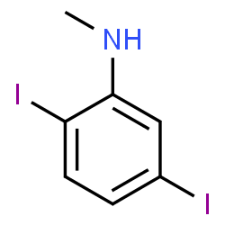 ChemSpider 2D Image | 2,5-Diiodo-N-methylaniline | C7H7I2N