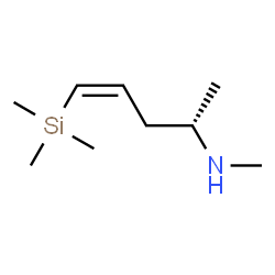 ChemSpider 2D Image | (2S,4Z)-N-Methyl-5-(trimethylsilyl)-4-penten-2-amine | C9H21NSi