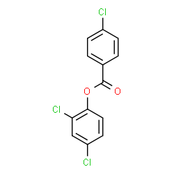 ChemSpider 2D Image | 2,4-Dichlorophenyl 4-chlorobenzoate | C13H7Cl3O2