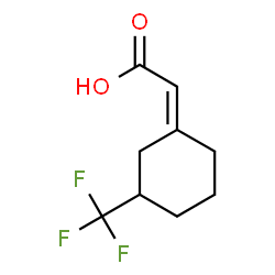 ChemSpider 2D Image | (2Z)-[3-(Trifluoromethyl)cyclohexylidene]acetic acid | C9H11F3O2
