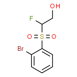 ChemSpider 2D Image | 2-[(2-Bromophenyl)sulfonyl]-2-fluoroethanol | C8H8BrFO3S