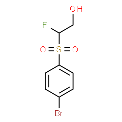 ChemSpider 2D Image | 2-[(4-Bromophenyl)sulfonyl]-2-fluoroethanol | C8H8BrFO3S