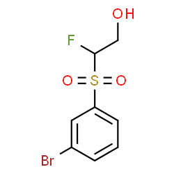 ChemSpider 2D Image | 2-[(3-Bromophenyl)sulfonyl]-2-fluoroethanol | C8H8BrFO3S