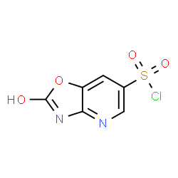 ChemSpider 2D Image | 2-Hydroxy[1,3]oxazolo[4,5-b]pyridine-6-sulfonyl chloride | C6H3ClN2O4S