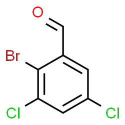 ChemSpider 2D Image | 2-Bromo-3,5-dichlorobenzaldehyde | C7H3BrCl2O