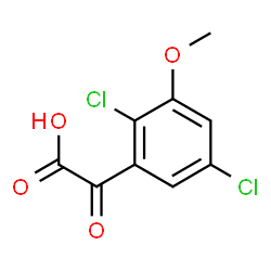 ChemSpider 2D Image | (2,5-Dichloro-3-methoxyphenyl)(oxo)acetic acid | C9H6Cl2O4