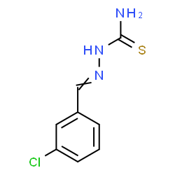 ChemSpider 2D Image | 2-(3-Chlorobenzylidene)hydrazinecarbothioamide | C8H8ClN3S