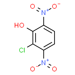 ChemSpider 2D Image | 2-Chloro-3,6-dinitrophenol | C6H3ClN2O5