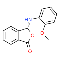 ChemSpider 2D Image | (3R)-3-[(2-Methoxyphenyl)amino]-2-benzofuran-1(3H)-one | C15H13NO3