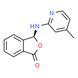 ChemSpider 2D Image | (3S)-3-[(4-Methyl-2-pyridinyl)amino]-2-benzofuran-1(3H)-one | C14H12N2O2