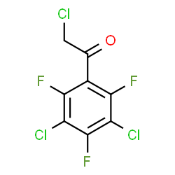 ChemSpider 2D Image | 2-Chloro-1-(3,5-dichloro-2,4,6-trifluorophenyl)ethanone | C8H2Cl3F3O