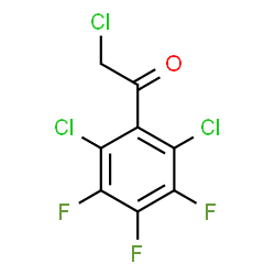 ChemSpider 2D Image | 2-Chloro-1-(2,6-dichloro-3,4,5-trifluorophenyl)ethanone | C8H2Cl3F3O