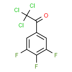 ChemSpider 2D Image | 2,2,2-Trichloro-1-(3,4,5-trifluorophenyl)ethanone | C8H2Cl3F3O