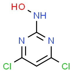 ChemSpider 2D Image | 4,6-Dichloro-N-hydroxy-2-pyrimidinamine | C4H3Cl2N3O