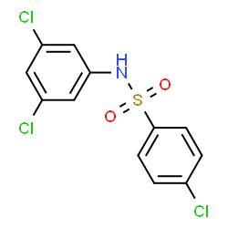 ChemSpider 2D Image | 4-Chloro-N-(3,5-dichlorophenyl)benzenesulfonamide | C12H8Cl3NO2S
