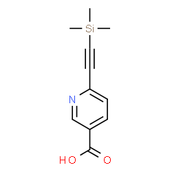 ChemSpider 2D Image | 6-[(Trimethylsilyl)ethynyl]nicotinic acid | C11H13NO2Si