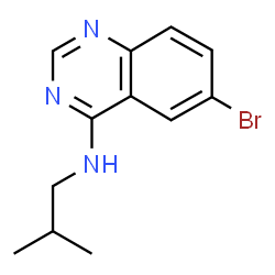 ChemSpider 2D Image | 6-Bromo-N-isobutyl-4-quinazolinamine | C12H14BrN3