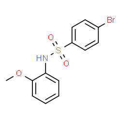 ChemSpider 2D Image | 4-Bromo-N-(2-methoxyphenyl)benzenesulfonamide | C13H12BrNO3S