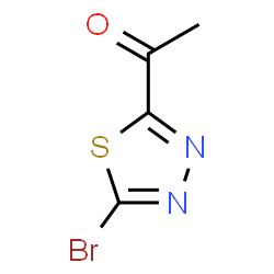 ChemSpider 2D Image | 1-(5-Bromo-1,3,4-thiadiazol-2-yl)ethanone | C4H3BrN2OS