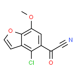 ChemSpider 2D Image | (4-Chloro-7-methoxy-1-benzofuran-5-yl)(oxo)acetonitrile | C11H6ClNO3