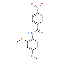 ChemSpider 2D Image | N-(2,4-Dimethoxyphenyl)-4-nitrobenzamide | C15H14N2O5