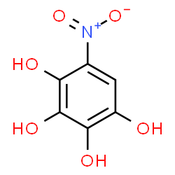 ChemSpider 2D Image | 5-Nitro-1,2,3,4-benzenetetrol | C6H5NO6