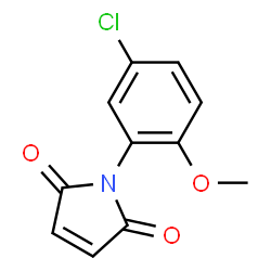ChemSpider 2D Image | 1-(5-Chloro-2-methoxy-phenyl)-pyrrole-2,5-dione | C11H8ClNO3